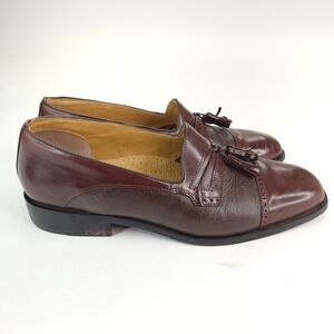Giorgio Brutini Loafers Men's Size 10 EEE‎ US Brown Leather Tassel Dress Shoes